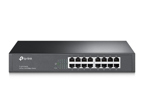 TP-Link TL-SF1016DS 16-Port Rackmount-Switch(10/100Mbps)