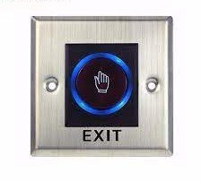 stainless steel exit button