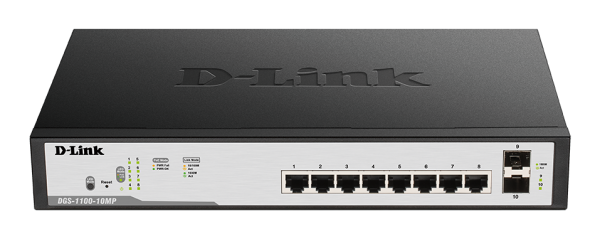 D-Link DGS-F1100-10PS 8-Port PoE Gigabit-Switch