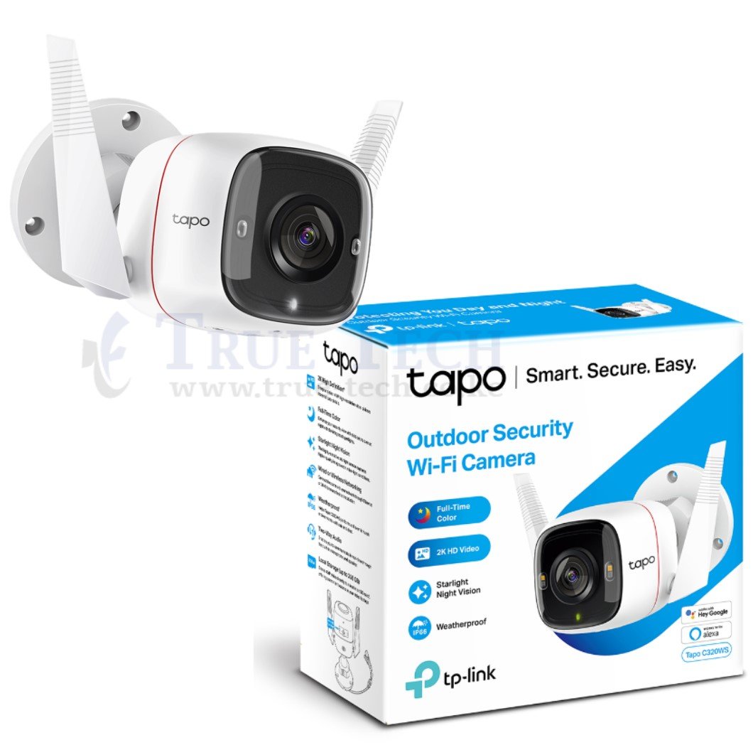 Tapo C320WS, Caméra de vidéosurveillance WiFi Outdoor 2K+ 4MP (IP66)