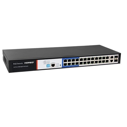Hored PS3024S 28-Port Gigabit Layer 3 managed PoE-Switch